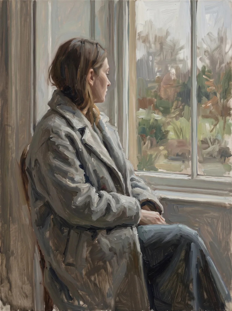 Jonas Hellweg, Portrait with Window